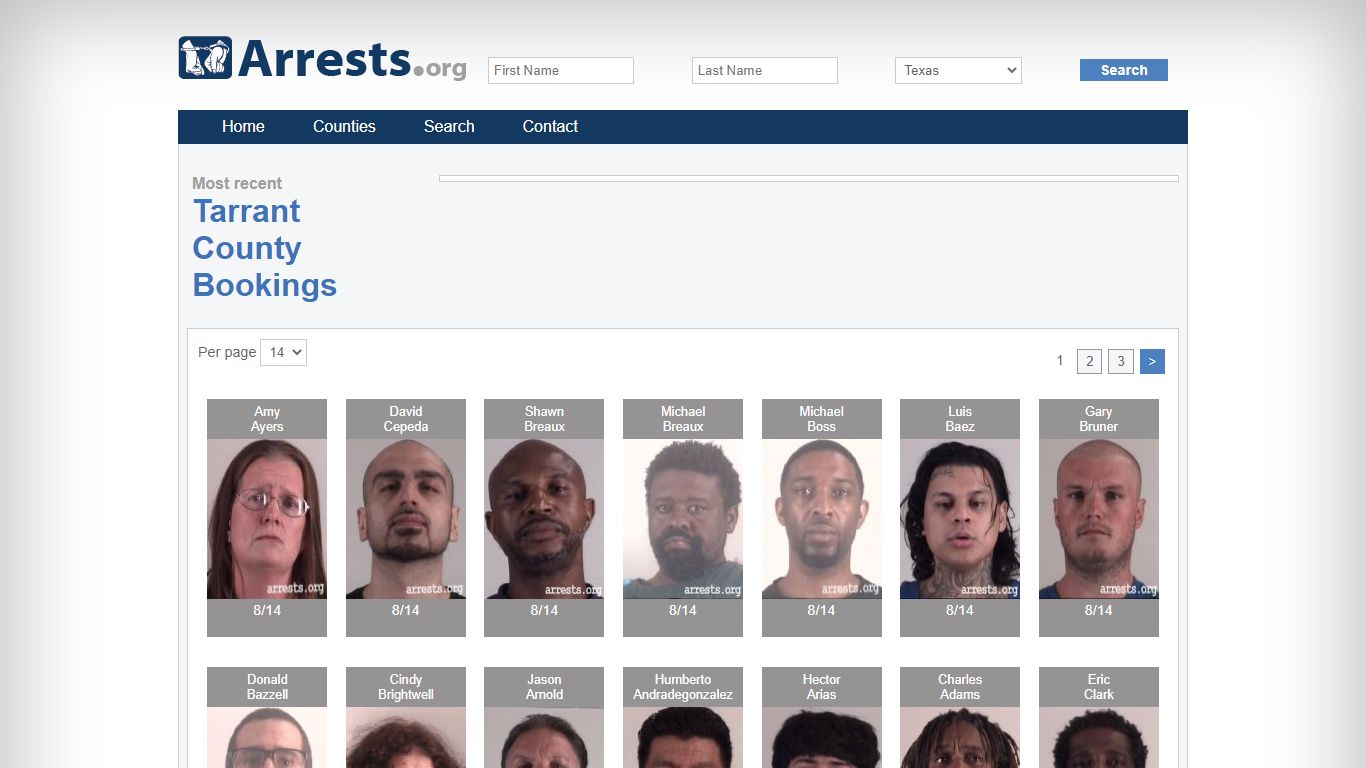 Tarrant County Arrests and Inmate Search